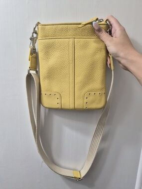 Coach Yellow Crossbody Bag - Leather Shoulder Bag